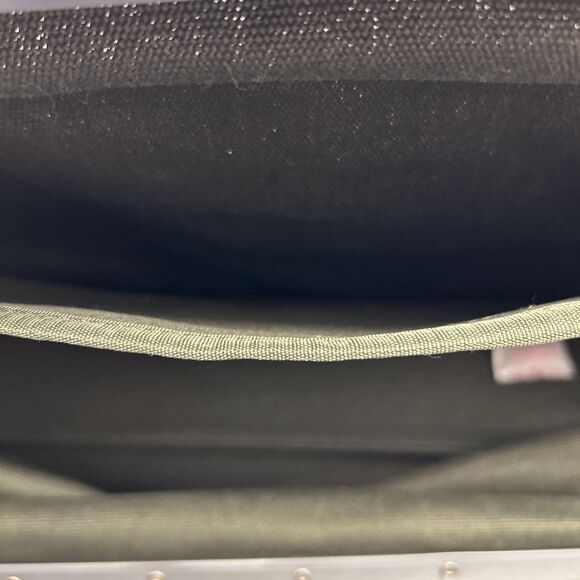 Canvas Weekender Bag Line of Trade No. 0312 Olive Green Duffel Tote W/Strap NWOT - Picture 10 of 13